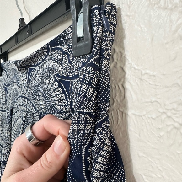 Blue Rain Pleated Floral Mini Skirt Size M - Picture 3 of 5